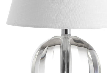 Goddard 16" Crystal Ball/Metal LED Table Lamp - JONATHAN Y